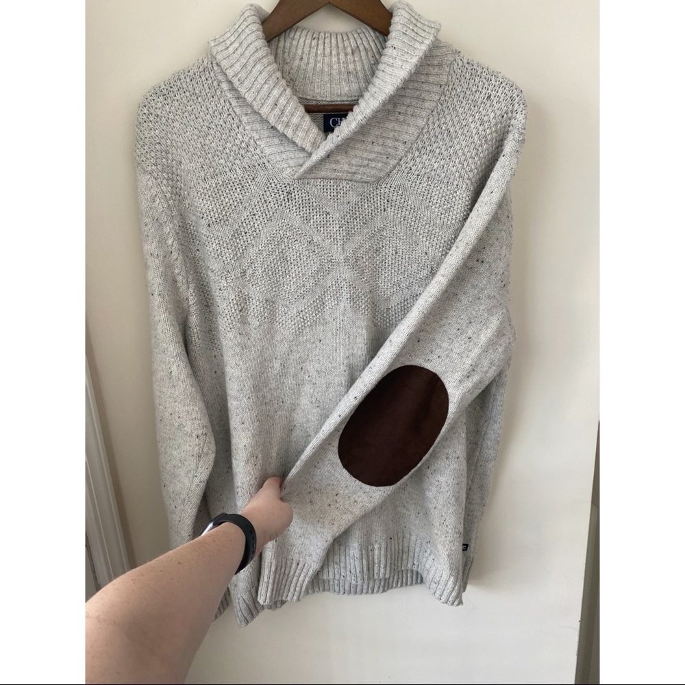 Men’s Chaps Sweater w/ Elbow Patches